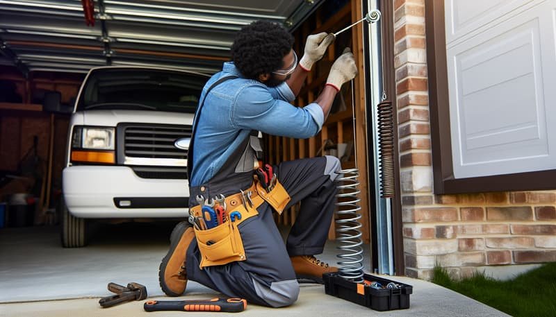 Garage Door Spring Repair service in Bethel
